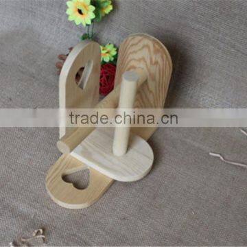 Handmade Decorative Funny Toilet Wrapping Paper Wooden Roll Holder photo-4