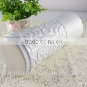 Modern Pure White Sculpture Ceramic Vase, Custom Design Accepted photo-6