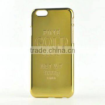 Luxury Electroplating PC Bullion Gold Phone Case For iPhone6