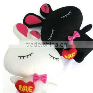 Supply fashion cute LOVE rabbit Pillow / Black / toys