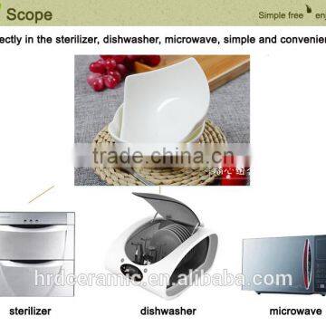 Stocked White Porcelain Small White Ceramic Pet Bowl Dog Bowl photo-2