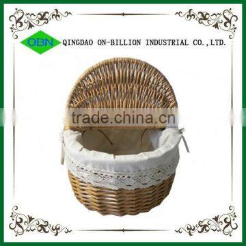 Cheap Empty Wicker Oval Picnic Basket photo-4