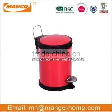 Soft Closed Cone Pedal Trash Can With Colorful Coating photo-2