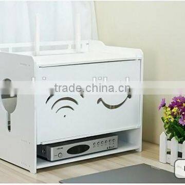 DIY PVC Multifunctional Flower Pattern Tidy Wires Power Cable Storage Organizer Box photo-2