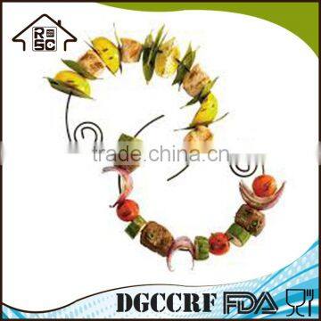 NBRSC Hot Products Custom Design Tool Set BBQ Grill With Tools Set of 6pcs 4.5" Skewer For Plate photo-3