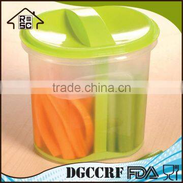 Food Grade Plastic Pickle Jar With Strainer, Clear Plastic Vegetable Storage Container for Pickle photo-5