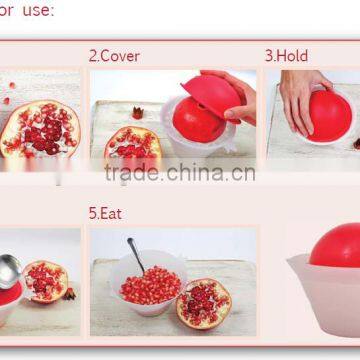 Amazon Hot Sell Product Plastic Silica Gel Cap Creative Pomegranate Peeler photo-4