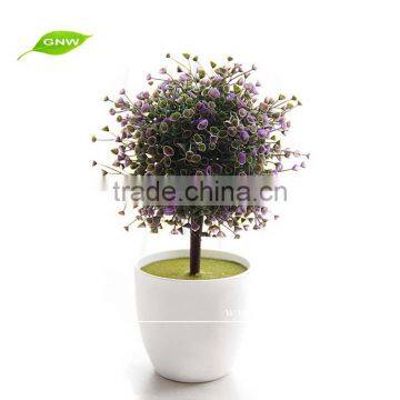 GNW GP014 Wholesale Artificial Grass Plastic Plants and Indoor Bonsai Plant Decorative Indoor