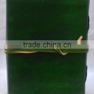 Handmade Vintage Bunch Of Leaf Embossed Leather Journal photo-2