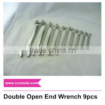 8*10 10*12 12*14 14*17 17*19 19*22 ....30*32mm Double Open End Wrench 9pcs D/E Open Spanner Open Jaw Spanner