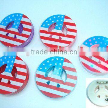 flash peace brooch