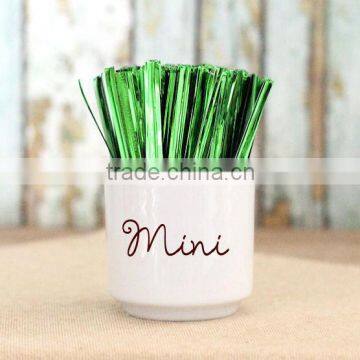 Plastic Coated With Metallic Wire Twist Ties for Plastic Bag Packing photo-3