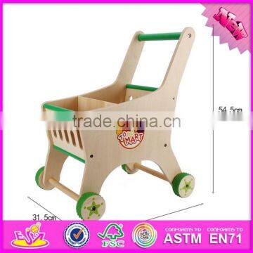 Funny Toys Toddlers Wooden Push Toy Shopping Cart W16E068-S photo-4