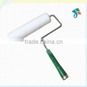 US cage style chrome plated 9'' inch paint roller with green handle,3/8 pile height, polyester material medium quality sleeve