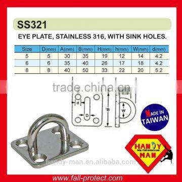 Marine Hardware Industrial Stainless Ring Plate With Sink Hole Anchor Plate photo-6