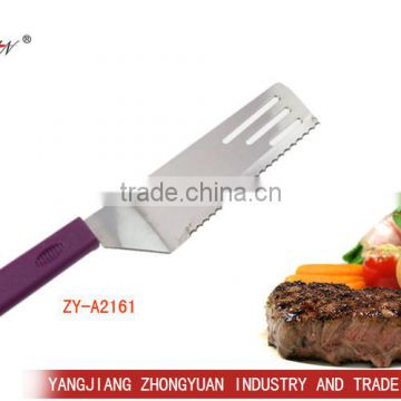 Kitchen item three eyes slotted cheese spatula with pp handle