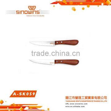 A-SK049 High Quality Stainless Steel Steak Knife Set With Wooden Handle photo-5