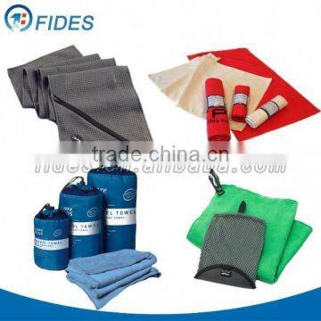 ultra fine 80% polyester 20% polyamide micro fiber travel towel suede