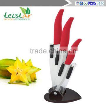 Wholesale 345 inch ceramic knives, fruit knife gift set kitchen 6 suit ceramic cutting tool