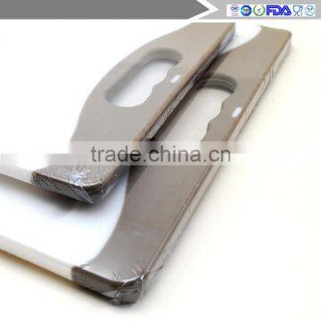 2-Piece Dishwasher Safe Plastic Cutting Board Set With Non-Slip Feet and Deep Drip Juice Groove photo-3