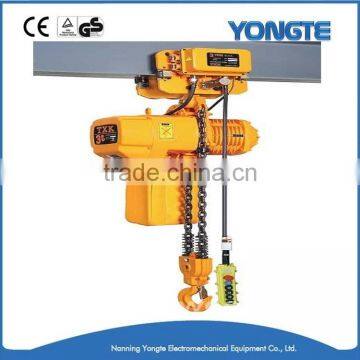 light duty materials electric chain hoist with trolley