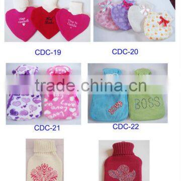 Factory Supply Directly Embroidered Hot Water Bottle Cover