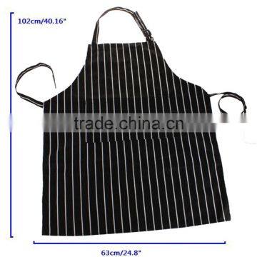 Black Adult Apron Kitchen Restaurant Bar Chef Cook Waiter Polyester Stripe Bib Cook Cleaning Avental Delantal Tools photo-6