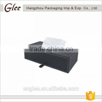 Beautiful personalized latest style cheap price new designed tissue box leather