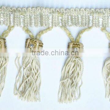 Beaded Fringe BF303 Ivory