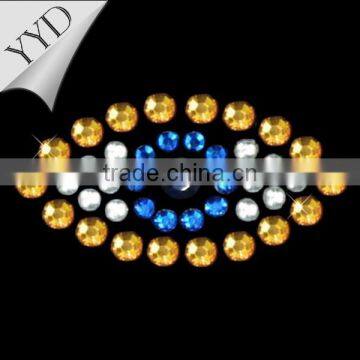 EYES rhinestones hotfix transfer motif