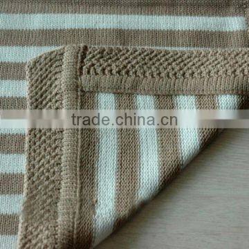 2014 Fashion Chinese Manufacturers Cotton Woven Baby Blanket