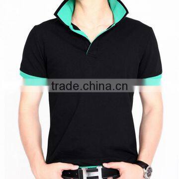 2016 Fashionable 200 Gsm Pique Colorful Polo Shirt Design With Combination photo-2