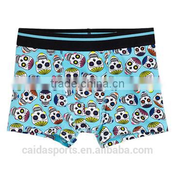 2015 fashion style colorful boy boxer briefs with skull printing