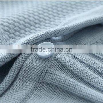 Latest Branded Plain Woolen Hand Knitted Kids Cardigan Sweater photo-3