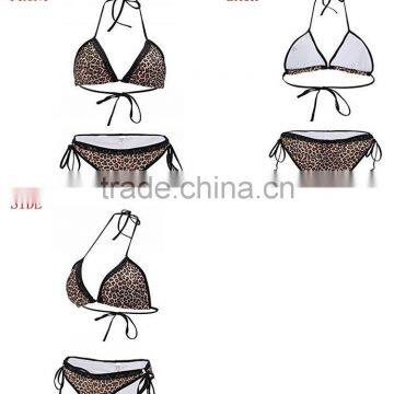 2018 Sexy Factory Wholesale Leopard Print String Bikinis Brazilian Swimwear photo-5