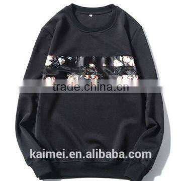 Eco-friendly Quick Dry Hot Design Factory Produced Best-selling High Quality Pocket Sweatshirt no Hood CVC(80/20) photo-3