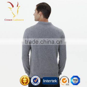 Anti-shrink Polo 100 Cashmere Sweaters for Men photo-3