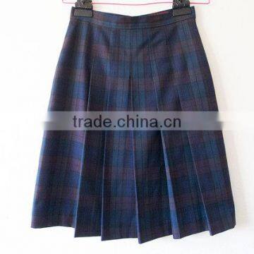2017 New Design Pleated School Uniform Design Plaid Skirts photo-3