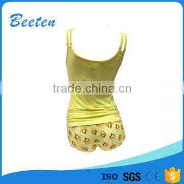 New Arrival Fashion Comfortable Summer Cotton Material Eco-Friendly Women Pajamas Sleepwear photo-2