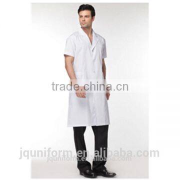 2016 Juqian 100% Cotton Short Sleeve White Doctor Uniforms for Male photo-2