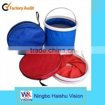 Outdoor Camping Folding Collapsible Bucket Barrel-9L-Zipper bag