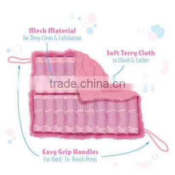 2PCS/LOT Easy Reach The All-in-One Full Body Loofa Wash Cloth photo-3