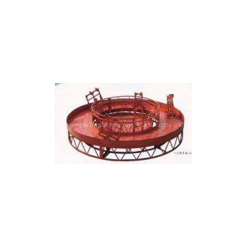 Red Rounded Lifting Powered High Working Rope Suspended Platform for Building Maintenance