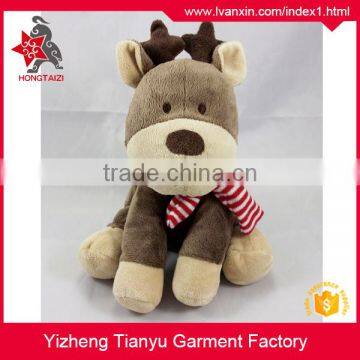 Custom toy manufacturer christmas reindeer stuffed toys