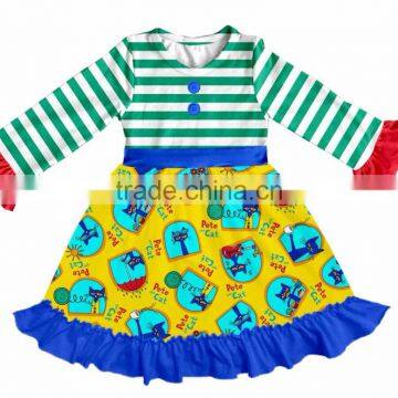 Boya Latest Smocked Children Clothing Wholesale Baby Girl Dresses Clothes Design photo-3