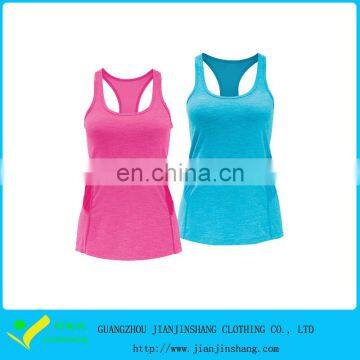 95% Combed Cotton 5% Spandex Custom Contrast Panels Yoga Bodybuilding Tank Top
