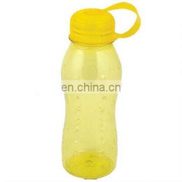 BPA FREE yellow plastic water bottle