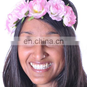 Most beautiful indian wedding flower garland headband for party FH4001