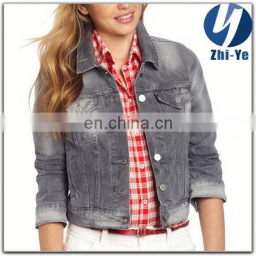 Best quality new fashion short denim jacket