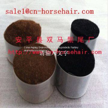 White and Black Horse Body Hair